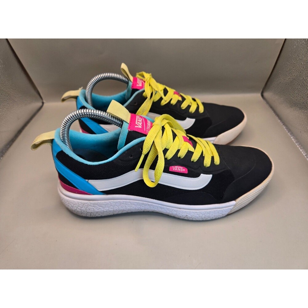 Vans Ultrarange Shoes Women's 9 Black Canvas Lifestyle Casual Athletic Sneakers
